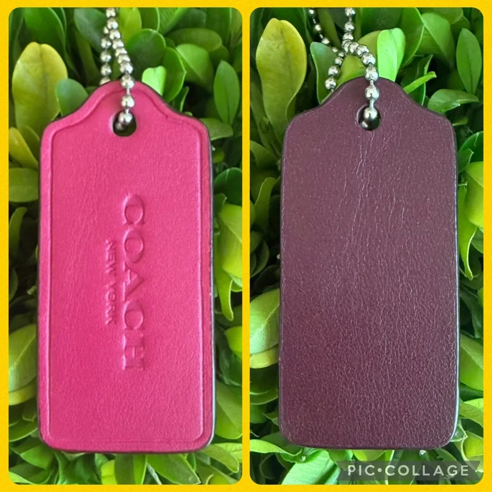 COACH 🩷TWO TONE🩷 COLORBLOCK LEATHER MINI CROSBY CARRYALL BAG 🌟EUC🌟 - Picture 4 of 17